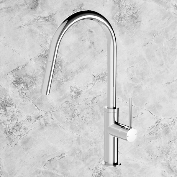 Phoenix Vivid Slimline Chrome Pull Out Sink Mixer Lead Free