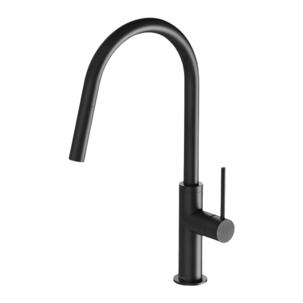 Phoenix Vivid Slimline Matte Black Pull Out Sink Mixer