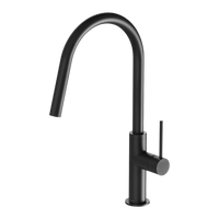 Vivid Slimline Matte Black Pull Out Sink Mixer