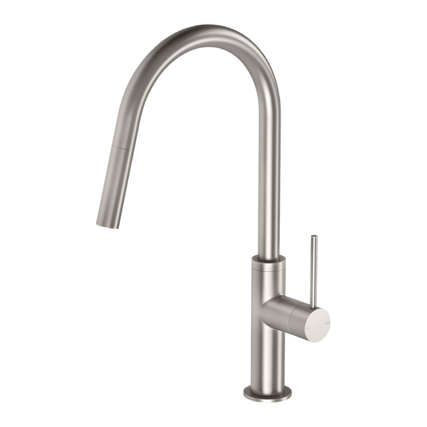 Phoenix Vivid Slimline Brushed Nickel Pull Out Sink Mixer
