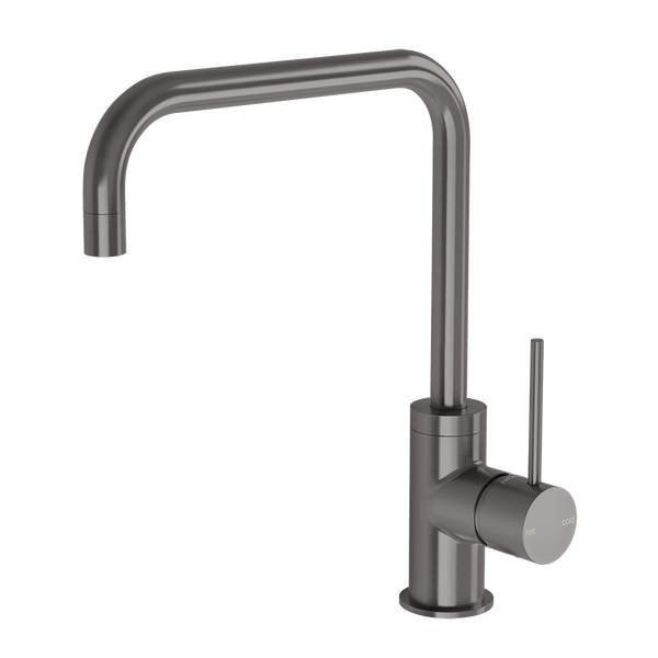Phoenix Vivid Slimline Sink Mixer 220mm Squareline Brushed Carbon