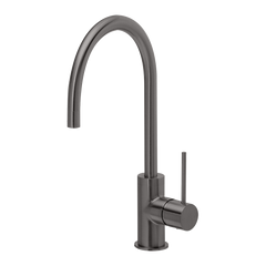 Phoenix Vivid Slimline Sink Mixer 220mm Gooseneck Lead Free Brushed Carbon