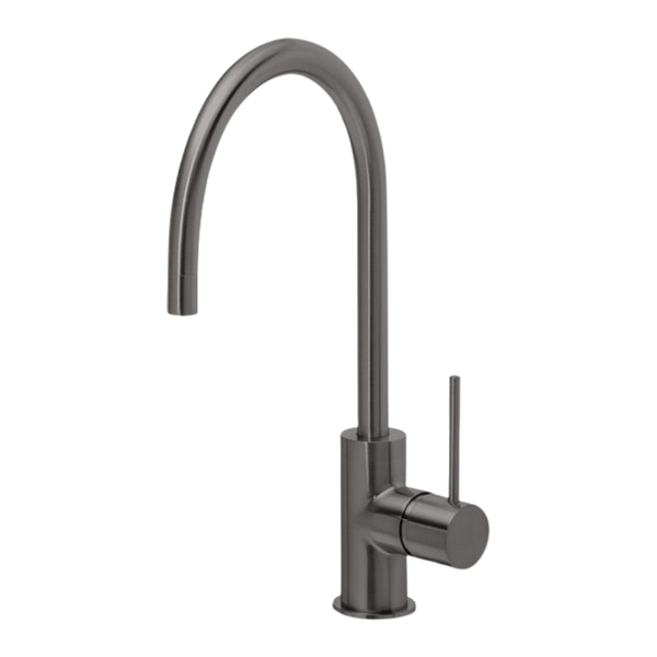 Phoenix Vivid Slimline Sink Mixer 220mm Gooseneck Brushed Carbon