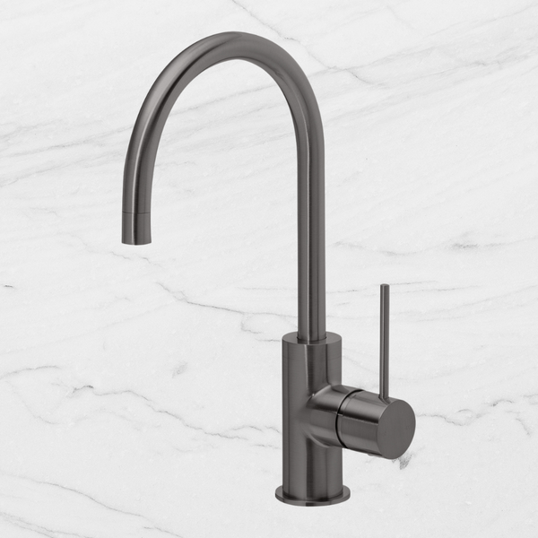 Phoenix Vivid Slimline Brushed Carbon Sink Mixer 160mm Gooseneck