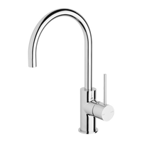 Vivid Slimline Chrome Sink Mixer 160mm Gooseneck