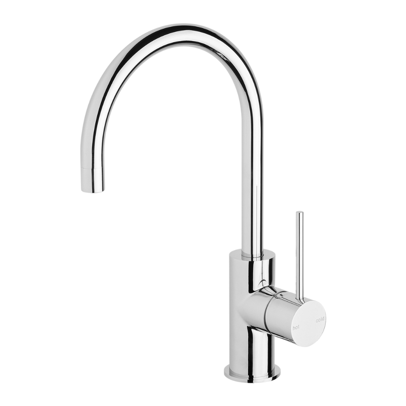 Vivid Slimline Chrome Sink Mixer 160mm Gooseneck