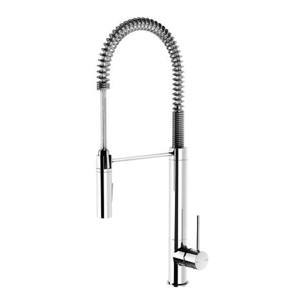 Phoenix Vivid Slimline Tall Spring Sink Mixer 200mm Chrome