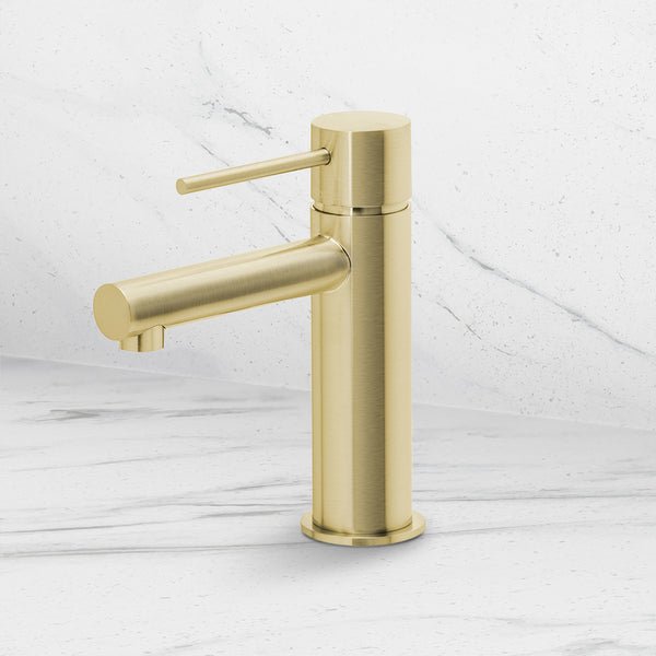 Phoenix Vivid Slimline Basin Mixer Brushed Gold