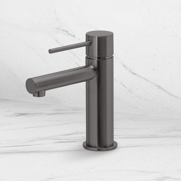 Phoenix Vivid Slimline Basin Mixer Brushed Carbon Lead Free