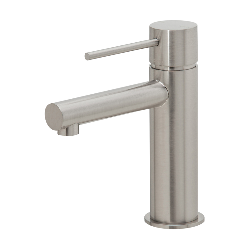 Vivid Slimline Basin Mixer Brushed Nickel