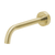 Phoenix Vivid Slimline Wall Bath Outlet 180mm Curved Brushed Gold