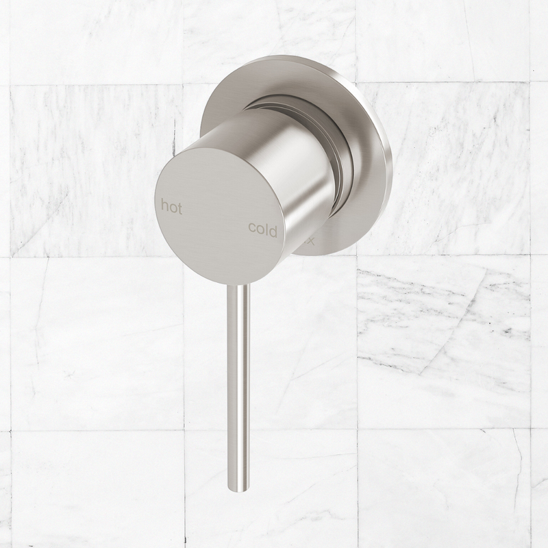 Vivid Slimline Shower / Wall Mixer 60mm Backplate Brushed Nickel