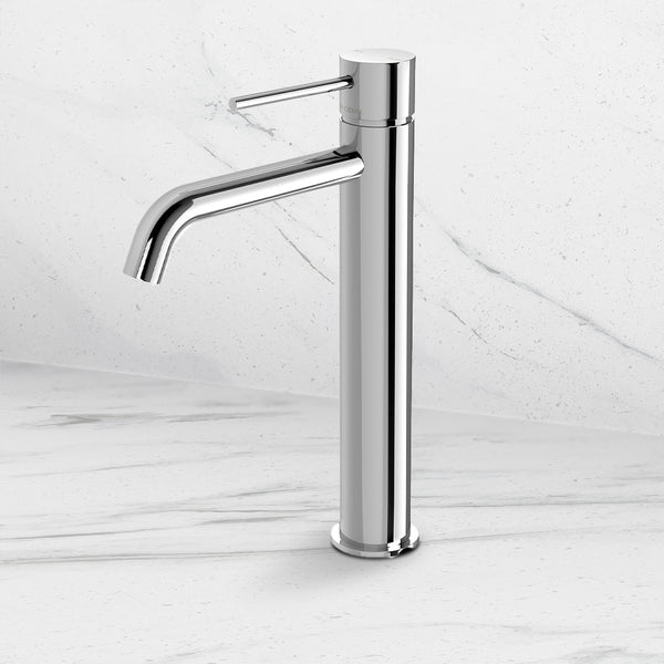 Phoenix Vivid Slimline Vessel Mixer Curved Outlet Lead Free Chrome