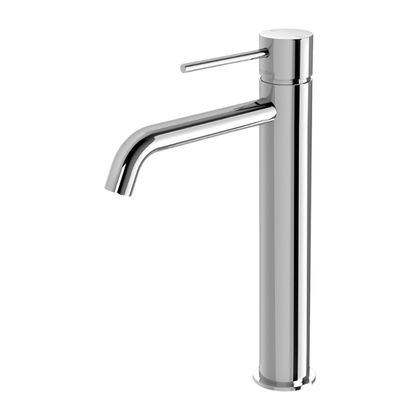 Phoenix Vivid Slimline Vessel Mixer Curved Outlet Lead Free Chrome