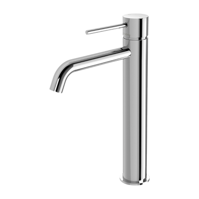 Vivid Slimline Vessel Mixer Curved Outlet Chrome
