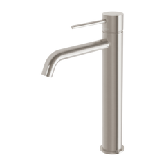 Phoenix Vivid Slimline Vessel Mixer Curved Outlet Lead Free Brushed Nickel