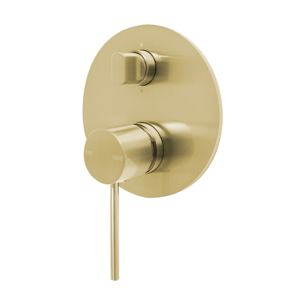 Phoenix Vivid Slimline Shower / Bath Diverter Mixer Brushed Gold