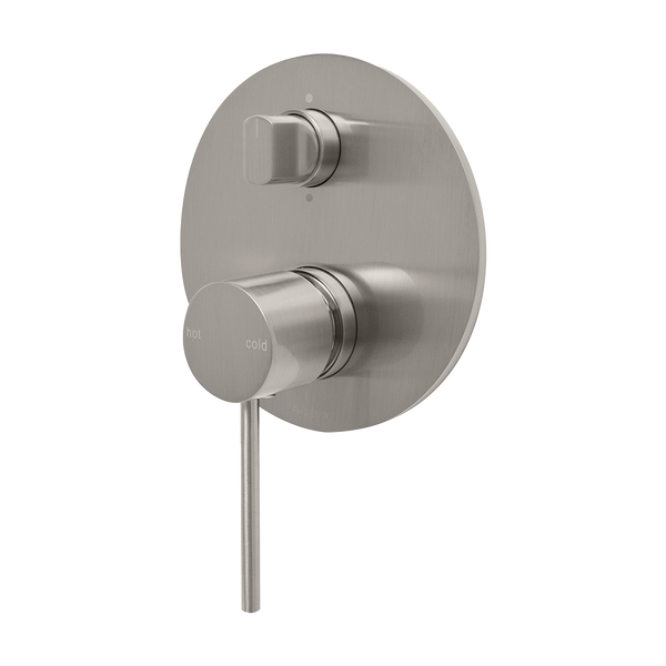 Phoenix Vivid Slimline Shower / Bath Diverter Mixer Brushed Nickel
