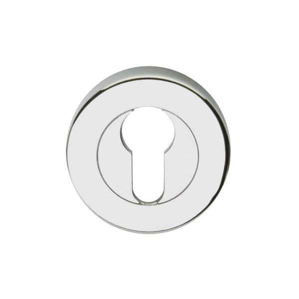 Lockwood Velocity 55mm Round Rose Euro Cylinder Escutcheon Chrome
