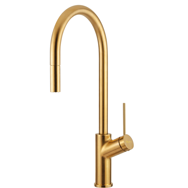 Oliveri Vilo Pull Out Mixer Bright Gold