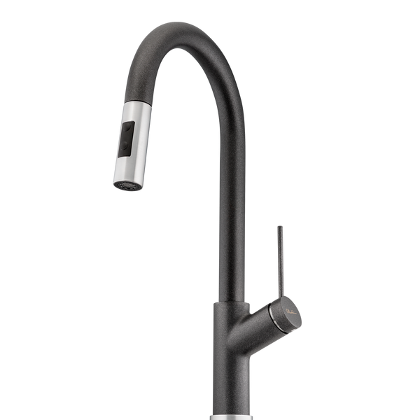Oliveri Vilo Pull Out Spray Mixer Black Granite