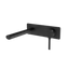 Phoenix Vivid Slimline Oval SwitchMix Wall Basin/Bath Mixer Set 175mm (Fit-Off Kit) Matte Black Lead Free
