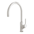 Phoenix Vivid Slimline Oval Sink Mixer 220mm Gooseneck Brushed Nickel