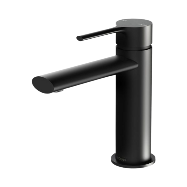 Phoenix Vivid Slimline Oval Basin Mixer Matte Black Lead Free