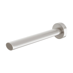 Phoenix Vivid Slimline Oval Wall Bath Outlet 180mm Brushed Nickel Lead Free