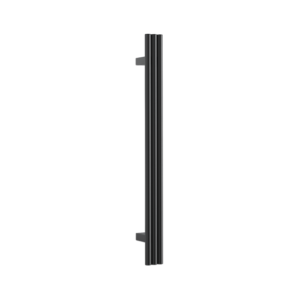 Thermogroup Triple Tube Vertical Single Heated Towel Rail Matt Black