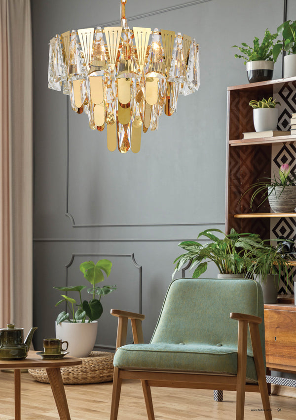 Telbix Valerie 40cm Pendant Gold