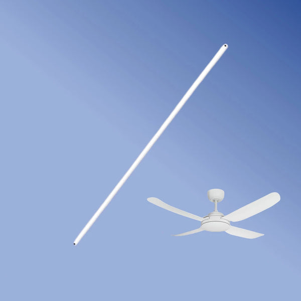 Ventair Spinika/Stanza 1500mm Extension Rod with Wiring Loom Satin White
