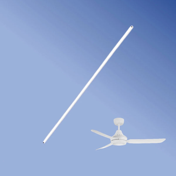 Ventair Stanza 900mm Extension Rod with Wiring Loom (LED Models Only) Satin White