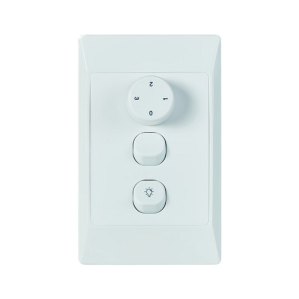 Ventair FleXmech DC Fan 3 Speed Wall Control with Iso and LED Light Switch