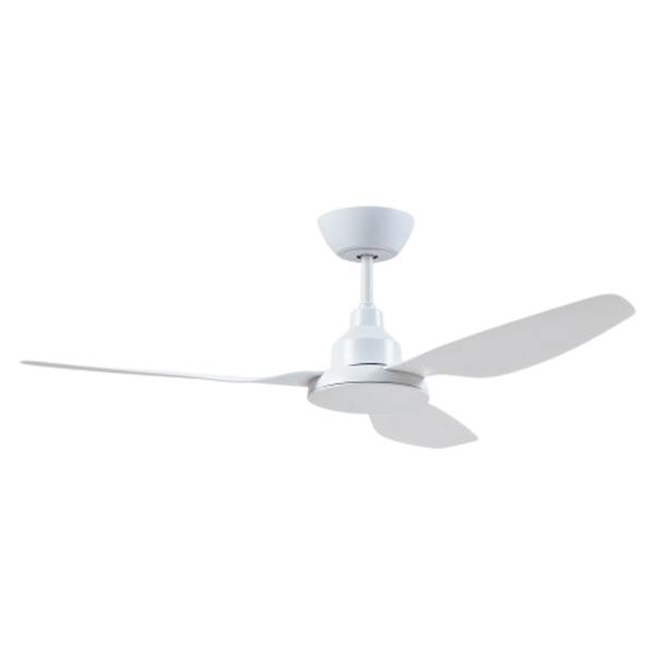 Ventair Glacier DC 3 Blade Ceiling Fan with Remote (52"/1300mm) White