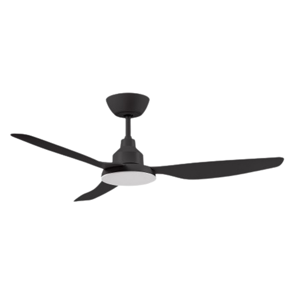 Ventair Glacier DC 3 Blade Ceiling Fan with LED and Remote (56"/1400mm) Black