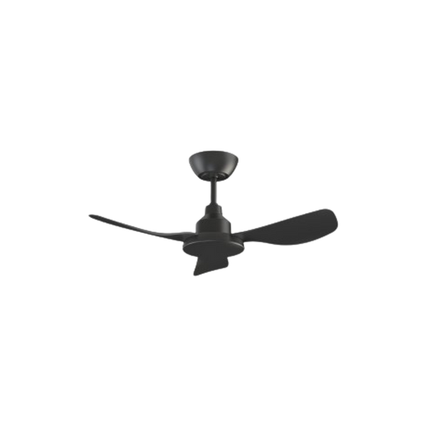 Ventair Glacier DC 3 Blade Ceiling Fan with Remote (36"/900mm) Black