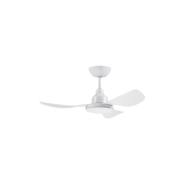 Ventair Glacier DC 3 Blade Ceiling Fan with Remote (36"/900mm) White