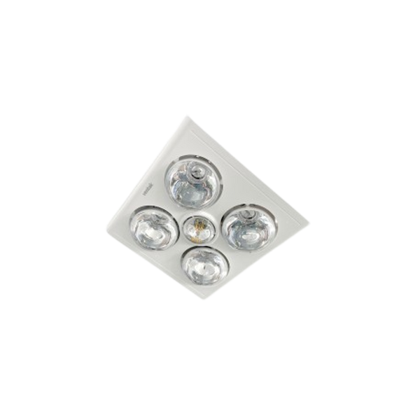 Ventair Klein 4 3In1 Bathroom Light Heat Exhaust Side Duct White