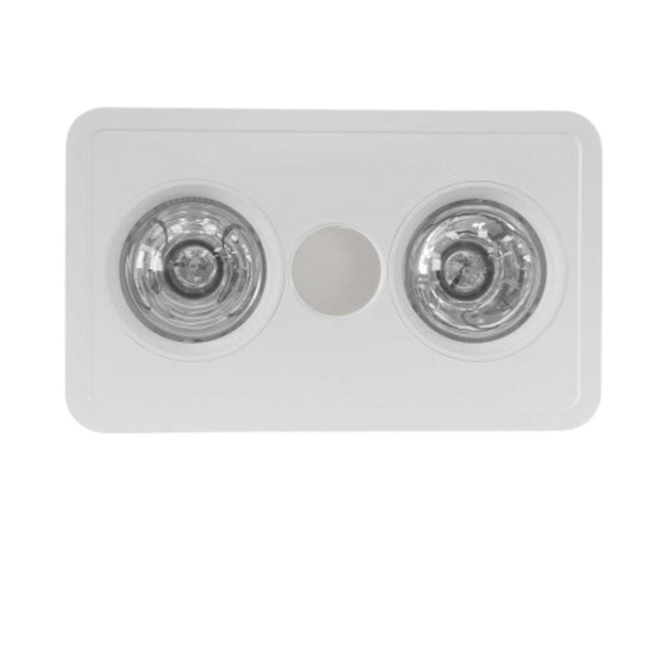 Ventair Heatforce DC 3In1 2 Lights Heat Exhaust White