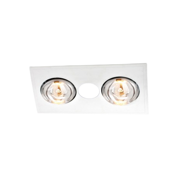 Ventair Myka Slimline 3In1 with 2 Infrared Heat Lamps White