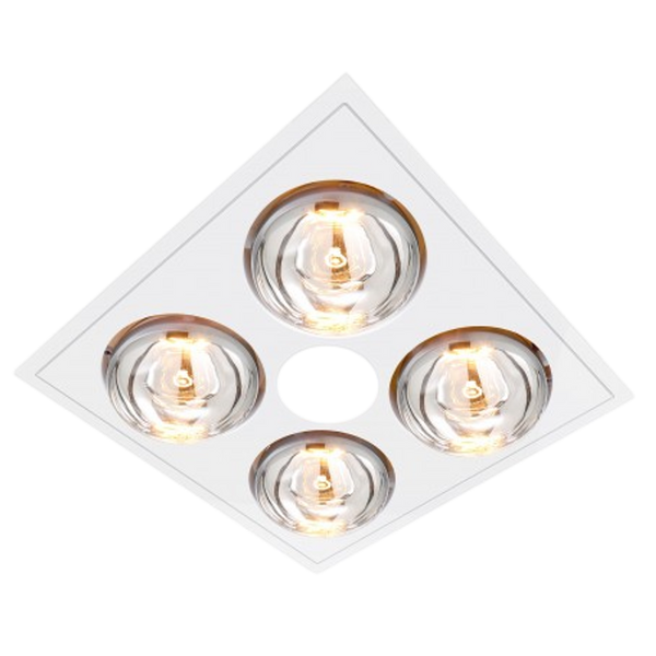 Ventair Myka Slimline 3In1 with 4 Infrared Heat Lamps White