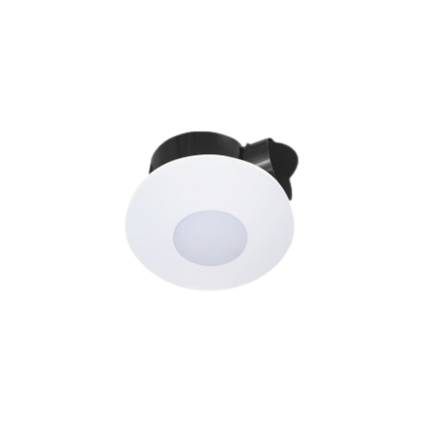 Ventair Airbus 250 Round Premium Quality AC Side Ducted Exhaust Fan 14W Tri Colour LED Panel White
