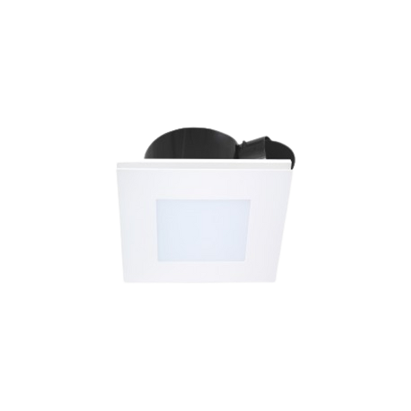 Ventair Airbus 250 Square Premium Quality AC Side Ducted Exhaust Fan 14W Tri Colour LED Panel White