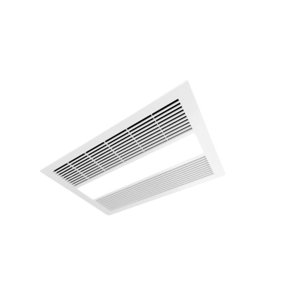 Ventair Sahara 2In1 Exhaust Fan with Light and Heater and Cooling Function White