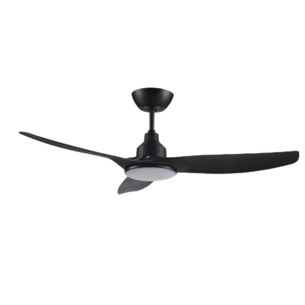 Ventair Skyfan 3 Blade DC Ceiling Fan with LED (52"/1300mm) Black