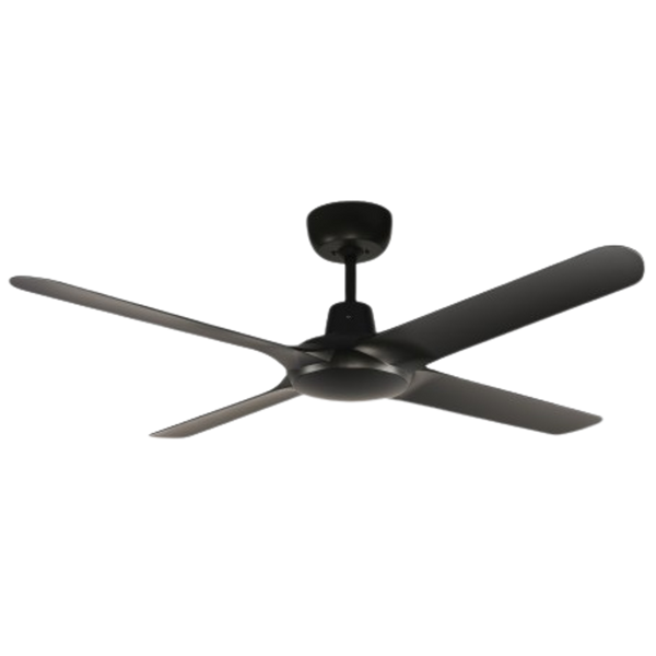 Ventair Spyda 4 Blade AC Ceiling Fan (50"/1250mm) Matte Black