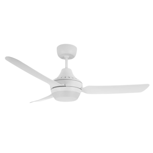 Ventair Stanza 3 Blade Ceiling Fan with Attachable Lamp (48"/1220mm) White