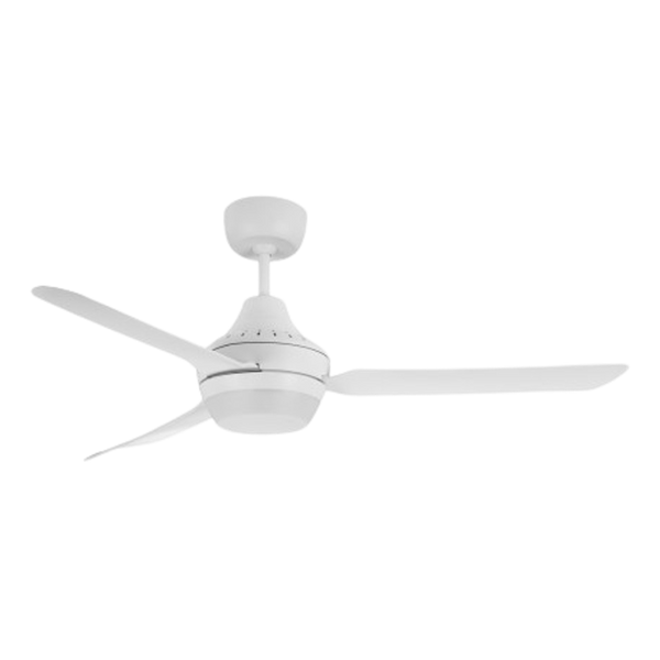 Ventair Stanza 3 Blade Ceiling Fan with Attachable Lamp (56"/1400mm) White