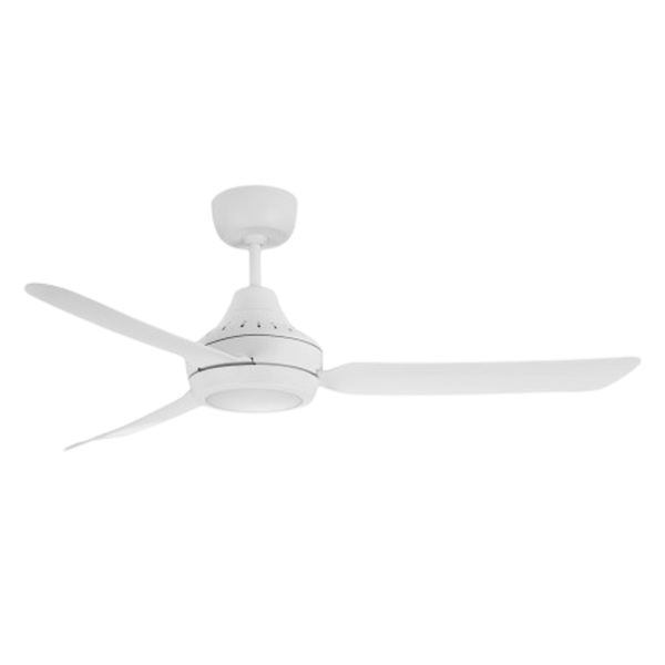 Ventair Stanza 3 Blade Ceiling Fan with LED Light (56"/1400mm) White